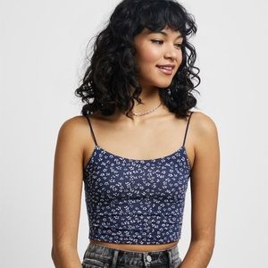 Pacsun 5PPS Basics by Pacsun Floral Crop Tank
